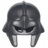 Minifigure, Headgear Helmet Castle / Fantasy with Rivets, Mask with Eye Holes and Straight Cheek Protection: {титаниево метален}