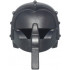 Minifigure, Headgear Helmet Castle / Fantasy with Rivets, Mask with Eye Holes and Long Nose Protection: {титаниево метален}