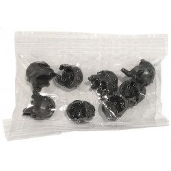 ACCESSORIES, HELMET, NO. 1 / Minifigure, Headgear Helmets Castle / Fantasy, 8 in Bag (Multipack): {титаниево метален}