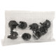 ACCESSORIES, HELMET, NO. 1 / Minifigure, Headgear Helmets Castle / Fantasy, 8 in Bag (Multipack): {титаниево метален}
