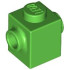 BRICK 1X1 W. 2 KNOBS: {ярко зелен}