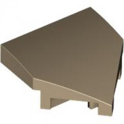 PLATE W/ BOW 2X2X2/3, 45 DEG.: {пясъчно жълт}
