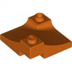 BRICK 1X3X3,INSIDE ARCH,W/ CUTOUT, KNOB: {червеникаво-оранжев}