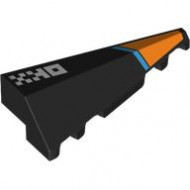 RIGHT ROOF TILE 2X5, 45 DEG., NO. 1: {черен}