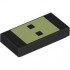 FLAT TILE 1X2, NO. 411: {черен}