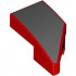 L. PLATE 1X2, W/ BOW, 45 DEG. CUT, NO. 2: {ярко червен}