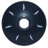 Dish 2 x 2 Inverted (Radar) with 7 White Radial Marks Pattern: {черен}