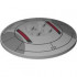Dish 6 x 6 Inverted (Radar) - Solid Studs with SW Sith Infiltrator Cockpit with Dark Bluish Gray and Dark Red Shapes and Black Lines and Ovals Pattern: {умерено каменно сив}