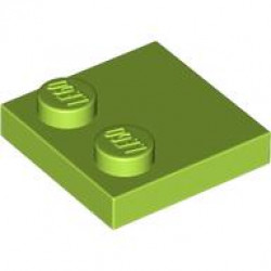 PLATE 2X2, W/ REDUCED KNOBS: {ярко жълто-зелен}