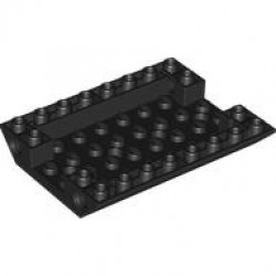 ROOF TILE 6X8, INV. DEG. 45 W/ 4.85 HOLE: {черен}