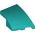 Wedge 3 x 2 Right No Studs: {ярко синьо-зелен}