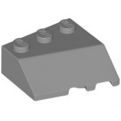 Wedge 3 x 3 Sloped Left: {тъмно каменно сив}
