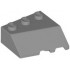 Wedge 3 x 3 Sloped Left: {тъмно каменно сив}