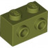 BRICK 1X2 W. 2 KNOBS: {маслинено зелен}