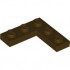 CORNER PLATE 1X3X3: {тъмно кафяв}