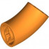 Brick, Round 2 x 2 D. 45 degrees Elbow (27.7mm Standing Height): {ярко оранжев}