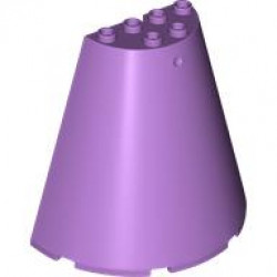 CONE, HALF 8X4X6: {умерено лавандулов}