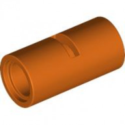 Technic, Pin Connector Round 2L with Slot (Pin Joiner Round): {червеникаво-оранжев}