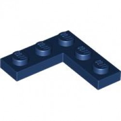 CORNER PLATE 1X3X3: {земно син}