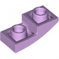 PLATE, W/ HALF BOW, INV. 1X2X2/3: {лавандулов}
