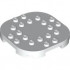 PLATE, 6X6X2/3, CIRCLE, W/ REDUCED KNOBS: {бял}