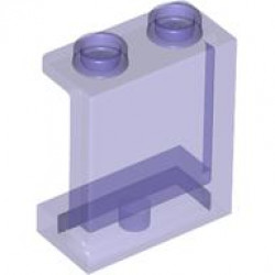 WALL ELEMENT 1X2X2: {прозрачно ярко синьо-виолетов}