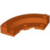 Brick, Round Corner 5 x 5 Macaroni with 4 x 4 Round Plate Macaroni: {тъмно оранжев}