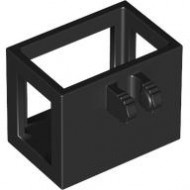 BASKET 2X3X2 WITH FORK: {черен}