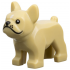Dog, French Bulldog with Black Eyes, Nose, Mouth, and Whiskers, White Spot on Forehead Pattern: {пясъчно жълт}