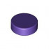 FLAT TILE 1X1, ROUND: {светло виолетов}