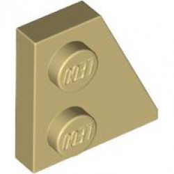 RIGHT PLATE 2x2 27DEG: {тухлено жълт}