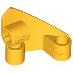 Technic, Panel Curved # 9 3 x 3 Tapered Left: {огнено жълто-оранжев}