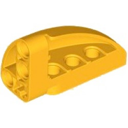 Technic, Panel Curved 5 x 3 x 2 Corner Quarter Ellipse, Right: {огнено жълто-оранжев}