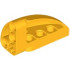 Technic, Panel Curved 5 x 3 x 2 Corner Quarter Ellipse, Right: {огнено жълто-оранжев}