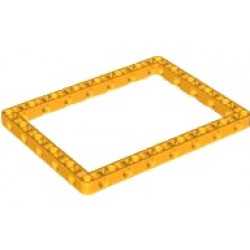 Technic, Liftarm, Modified Frame Thick 11 x 15 Open Center: {огнено жълто-оранжев}