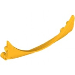 Technic, Panel Car Mudguard Arched #42 13 x 2 x 5 Rounded Top: {огнено жълто-оранжев}