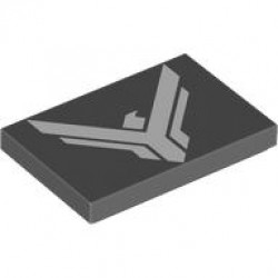 FLAT TILE 2X3, NO. 130: {тъмно каменно сив}