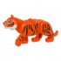 Cat, Large (Tiger) with White Muzzle and Nose and Black Stripes Pattern: {червеникаво-оранжев}