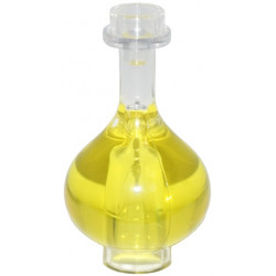 Minifigure, Utensil Bottle, Florence Flask with Molded Trans-Yellow Fluid Pattern: {прозрачен}