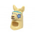 Minifigure, Headgear Head Cover, Costume Llama Head and Neck with Sunglasses Star Shaped, Medium Azure Headband, Dark Brown Nose and Mouth Pattern (BAM): {тухлено жълт}