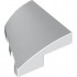 PLATE 2X2X2/3, HALF BOW W/ CUT, RIGHT: {бял}
