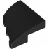 PLATE 2X2X2/3, HALF BOW W/ CUT, RIGHT: {черен}