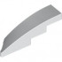 BRICK 1X4X1, HALF BOW W/ CUT, RIGHT: {бял}