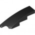 BRICK 1X4X1, HALF BOW W/ CUT, LEFT: {черен}