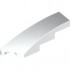 BRICK 1X4X1, HALF BOW W/ CUT, LEFT: {бял}