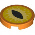 FLAT TILE 2X2, ROUND, NO. 1308: {ярко оранжев}