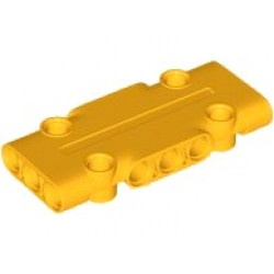 Technic, Panel Plate 3 x 7 x 1: {огнено жълто-оранжев}