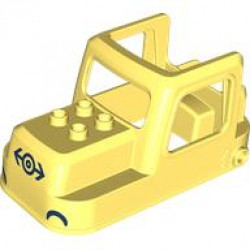 TRAIN CHASSIS 4X8X3.5, TOP, NO. 14: {студено жълт}