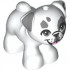 Dog, Friends, Pug, Standing with Black Nose, Dark Bluish Gray Ears, Eyes and Spots and Bright Pink Tongue Pattern (Juno): {бял}