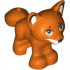 Fox, Friends / Elves with Black Nose, Dark Tan Eyes, White Face, Ears and Tail Markings Pattern: {червеникаво-оранжев}